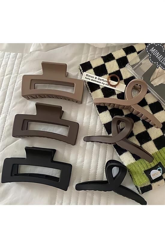 Kadın Ikili Model Siyah Kahverengi Tonlar 6'lı Set