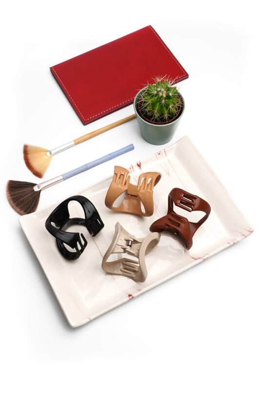 Mandal Toka Seti 4'lü Kadın Soft Renkler 5,5cm Boy