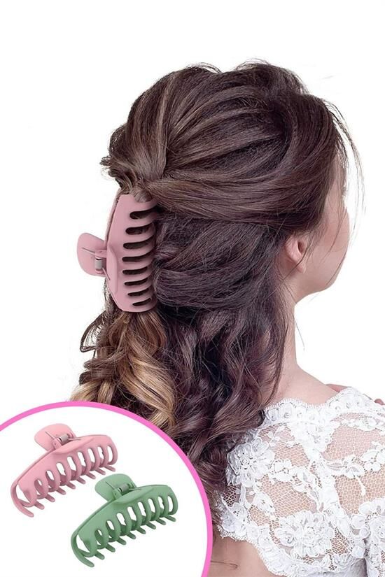 Mandal Toka Seti Pembe –yeşil 2’li Mat Renk Büyük Boy Xl Kaydırmaz