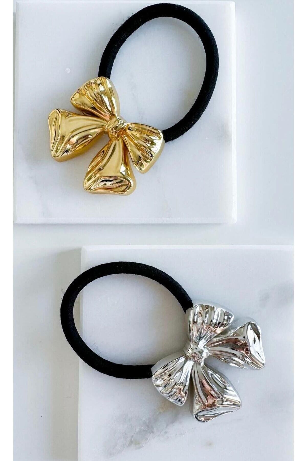 Kadın Pinteres Gold,Gümüş 2'Li Fiyonk Toka