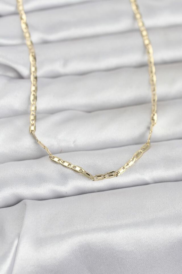 CM 14K Gold Renk Gemici Zincir Model 60 cm Kadın Kolye