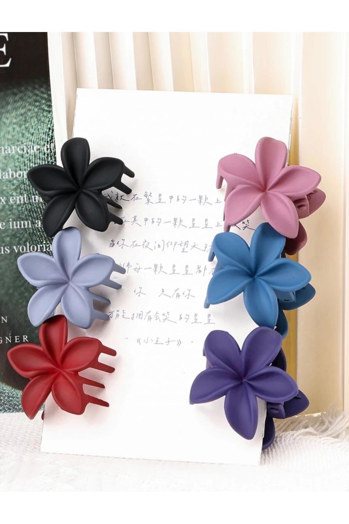 Kadın Büyük 9 CmLotus Pastel Tonlar 6'Lı Set