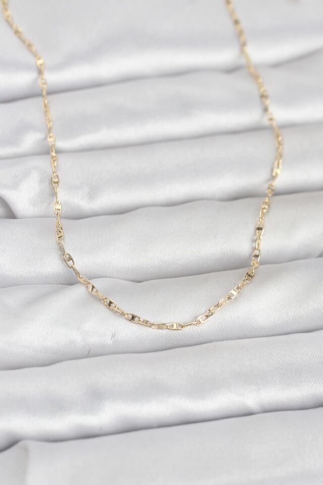 CM 14K Gold Renk Gemici Zincir Model 60 cm Kadın Kolye