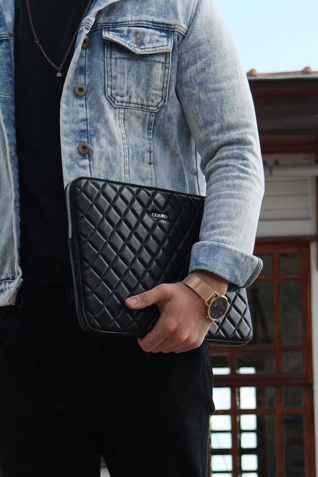 Guard Turkuaz Capitone Clutch Çanta