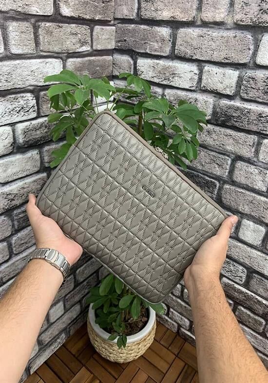 Guard Nakış Desenli Vizon Clutch Çanta
