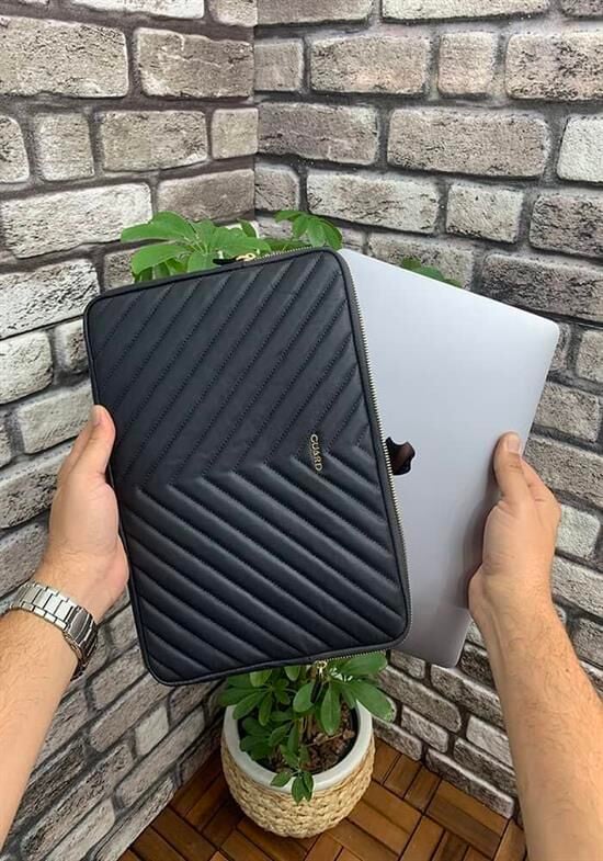 Guard Koyu Lacivert Mat Üçgen Desen  Clutch Çanta