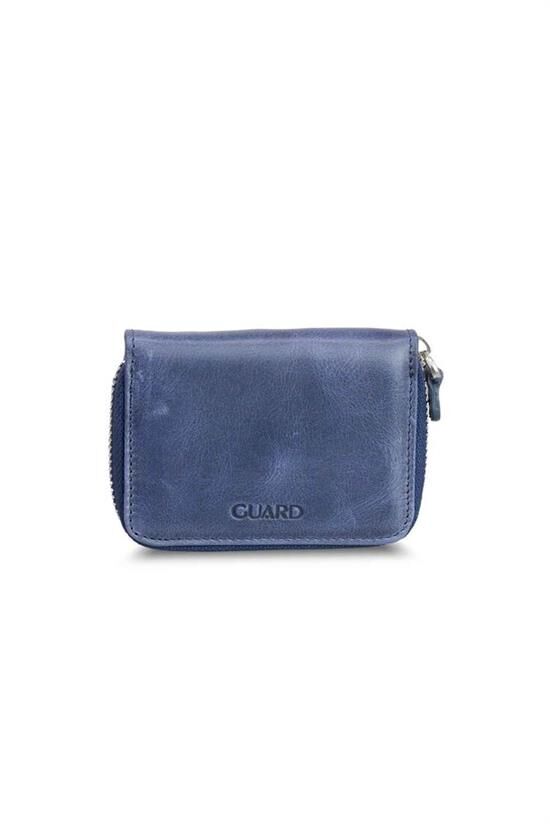 Guard Antik Lacivert Mini  Unisex Bozuk Paralıklı Cüzdan