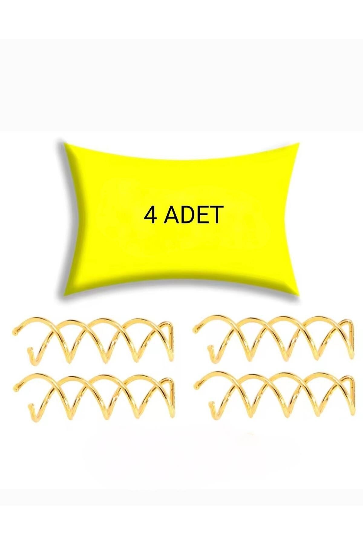 Kadın 4'Lü Mucizevi Spin Saç Tokası Gold Renk Gizli Saç Saç Aksesuarı Topuz Tokası
