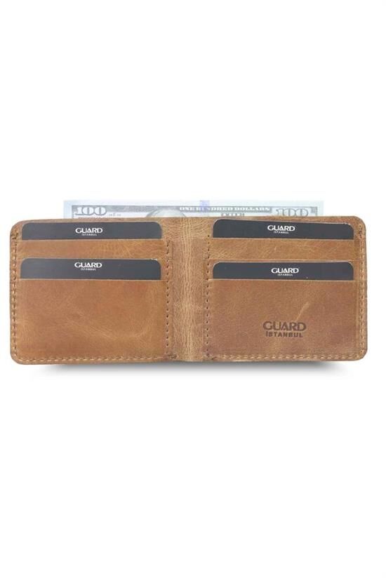 Guard Antik Taba El Yapımı Deri Erkek Cüzdanı