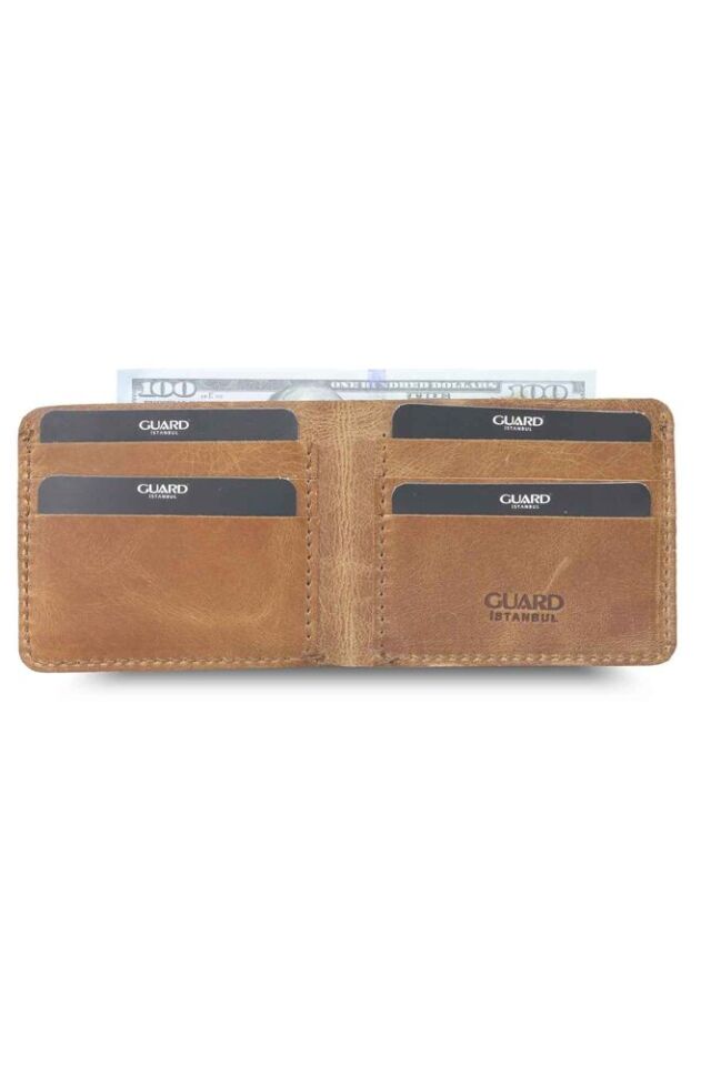 Guard Antik Taba El Yapımı Deri Erkek Cüzdanı