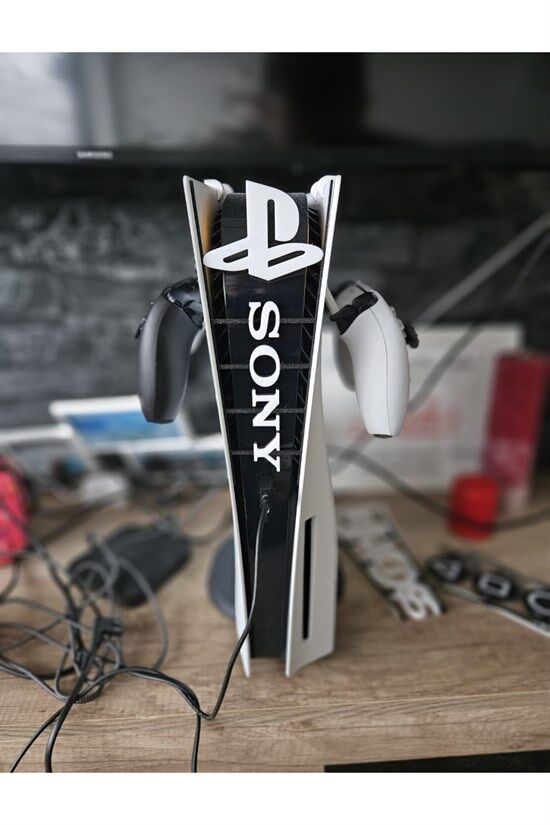 PlayStation 5 İçin 3D Baskı ''SONY'' Yazılı ve Logolu Orta Panel Kapağı