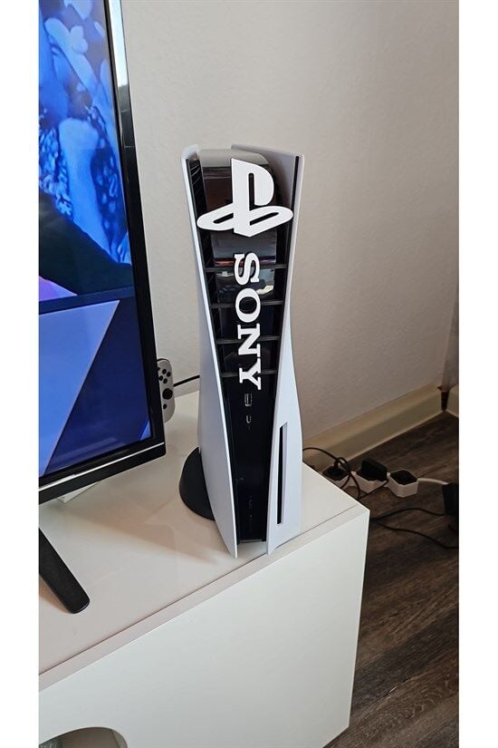 PlayStation 5 İçin 3D Baskı ''SONY'' Yazılı ve Logolu Orta Panel Kapağı
