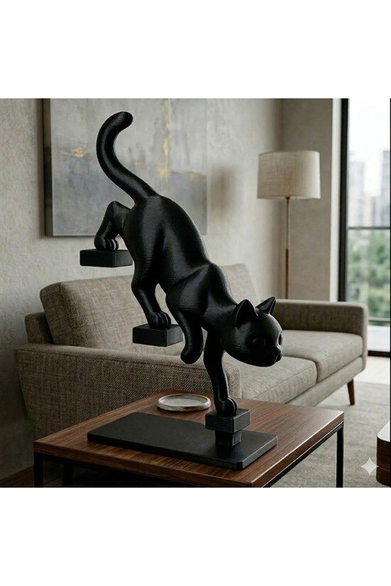 Modern Kedi Heykeli