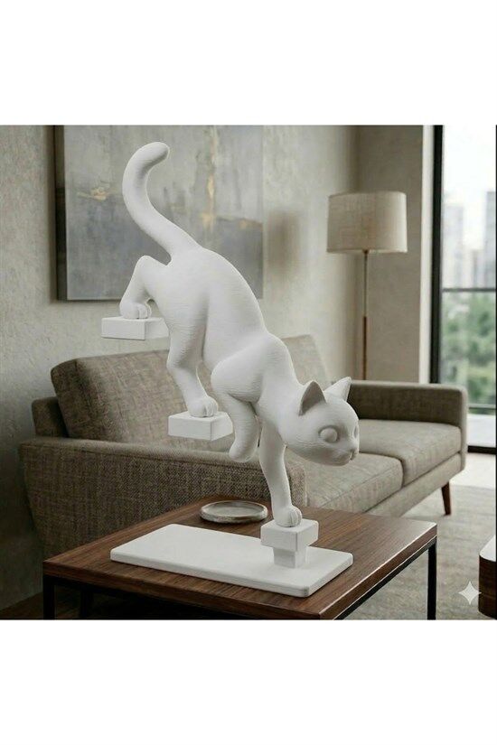 Modern Kedi Heykeli