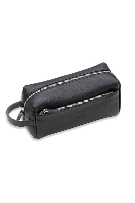 Guard  Kahverengi Çift Bölmeli  Hakiki Deri Unisex El Çantası