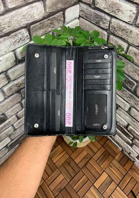Guard Croco Yeşil Deri Kadın Cüzdanı & El Çantası
