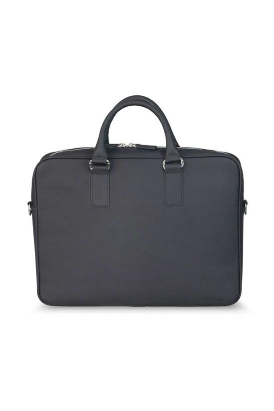Guard Mat Siyah  Laptop Girişli Deri Evrak Çantası