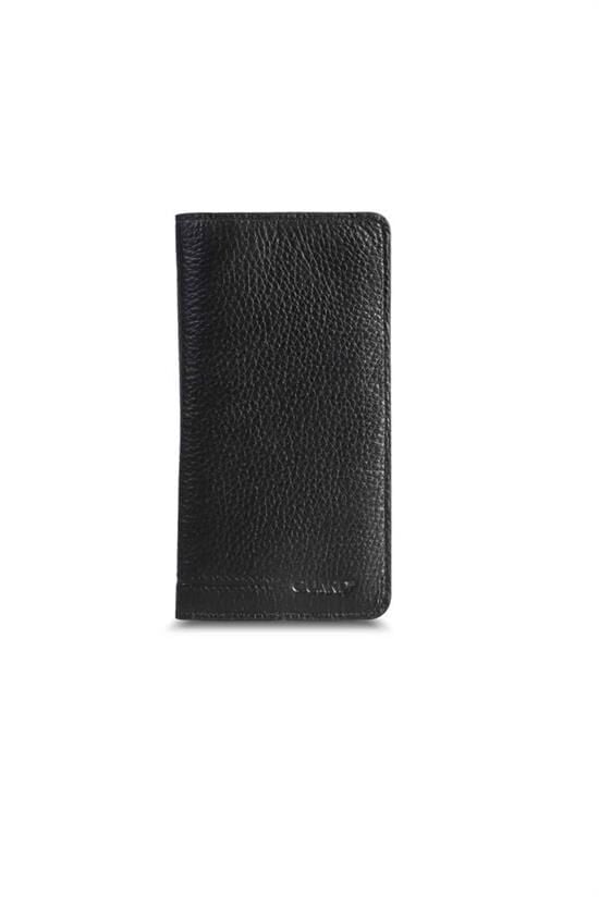 Guard Telefon Girişli Siyah Deri Unisex Cüzdan