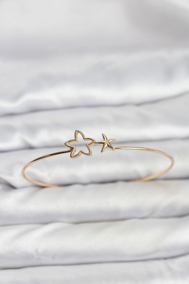 Yıldız Model Gold Renk Bileklik