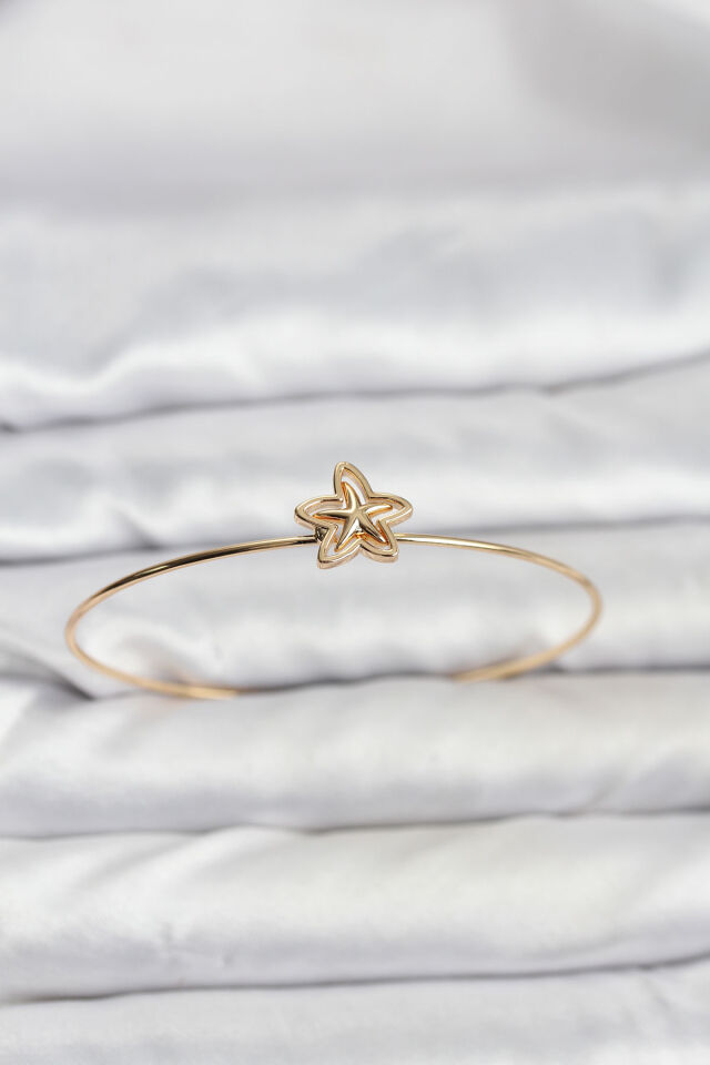 Yıldız Model Gold Renk Bileklik