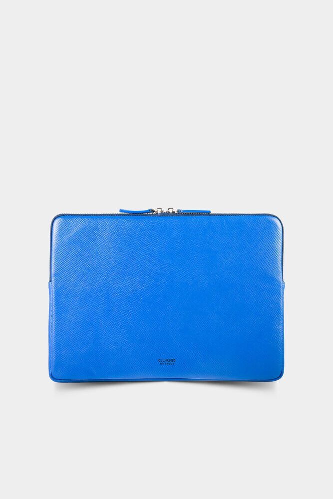 Guard Mavi Deri Clutch Çanta